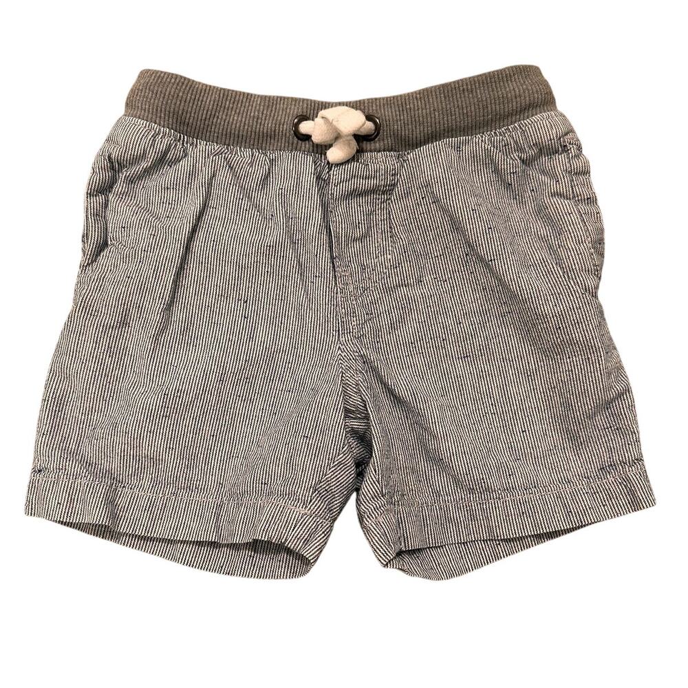 Cat & Jack Baby Boy Pinstriped Drawstring Shorts With Pockets Blue White, 18M